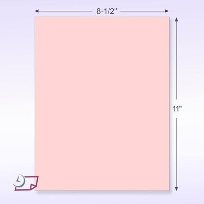NextDayLabels - Pack of 500 Sheets 8-1/2" x 11" Letter Size CFB NCR (Carbon-Less) Paper, for Laser or Ink Jet Printer (Pink CFB)