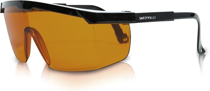 Sleep Enhancing Amber Glasses, Anti Blue and Green Blocking Glasses Night time Eye Wear, Better Night Sleep Eye Glasses Reduce Eye strain, Perfect for Mens or Womens