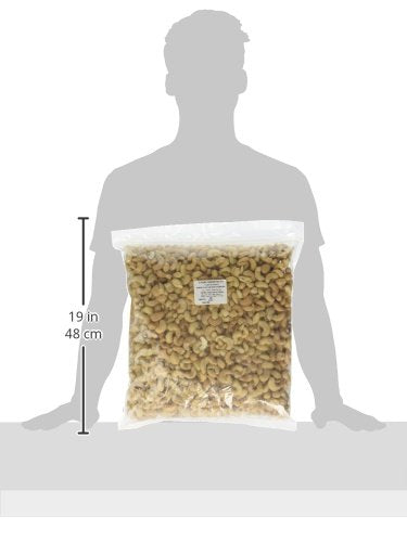 Dry Roasted Cashews Himalayan Salted (4 Lbs.) - Baked in Small Batches for Added Freshness - Oven Roasted to Perfection without Oil - Farm Fresh Nuts Brand