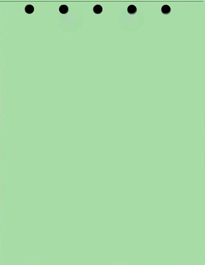 Limited Papers(TM) Writing and Copy Paper, Variation of Colors 8.5" x 11", 5 Hole Top-Punched, 20 Pound Text, 500 Sheets Per Ream. (2500, Green)
