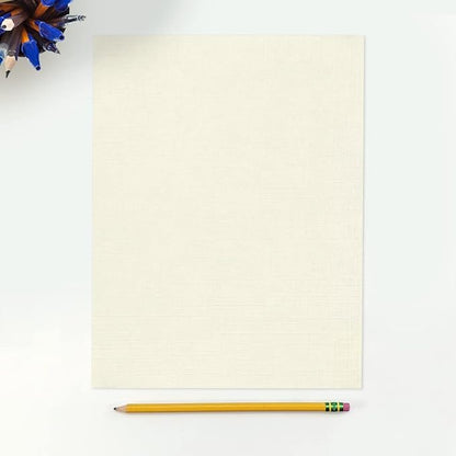 LUXPaper 8.5" x 11" Paper | Letter Size | Natural Linen | 80lb. Text | 500 Qty