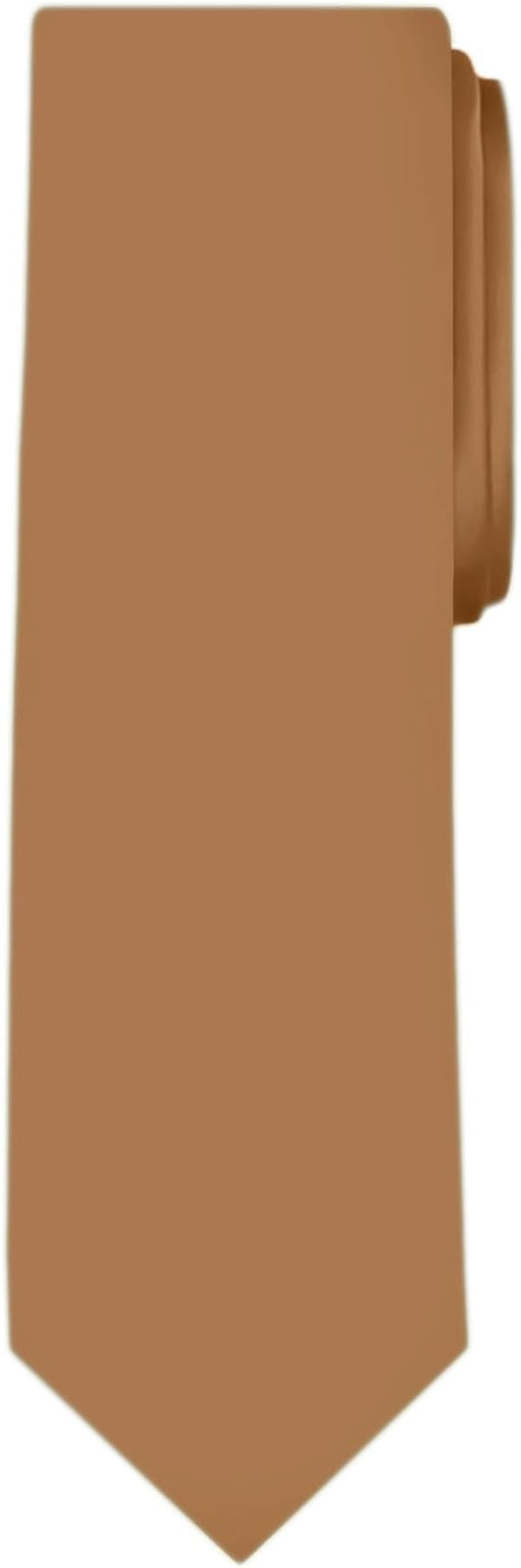 Jacob Alexander Solid Color Mens Tie - Soft-lined Necktie - Timeless Formal Look for Weddings and Business - (Regular Size)