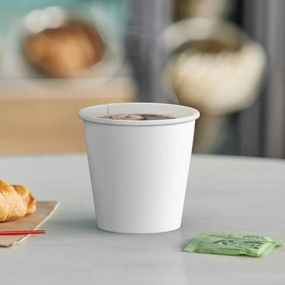 Siptown 8 oz 200 Pack Disposable Paper Cups for Hot Drinks, Coffee, & Tea | Made in USA (8 oz - 200 count)