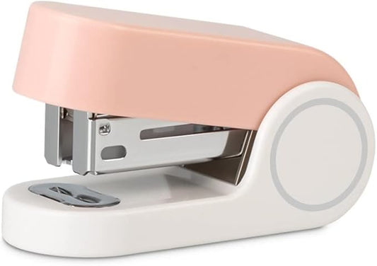 Pink Color Mini Stapler with 830 Staples,20 Sheet Office Desktop Stapler,Small Cute Compact Travel Size Stapler for Students & Office (Pink)