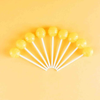Dum Dums Pineapple Coconut - Bulk Candy Box with Lollipops Individually Wrapped, Single Flavor Gourmet Suckers - 50 Count