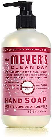 Mrs. MEYER'S CLEAN DAY hand soap Scent Variety Pack, (Peppermint + Iowa Pine + Orange Clove)