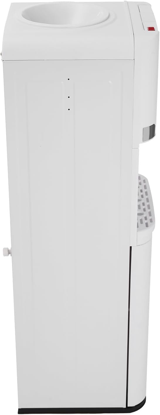 Top Loading Water Dispenser for 5 Gallon Bottles, Freestanding Hot Cold & Warm 3-Temperature Water Cooler Dispenser with Child Safety Lock for Home & Office, White