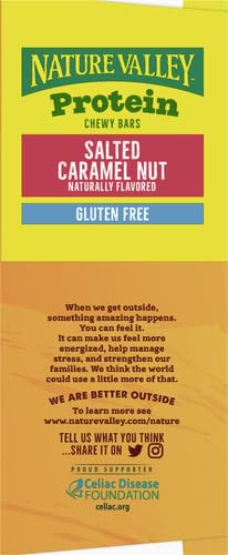 Nature Valley Protein Granola Bars, Salted Caramel Nut, Snack Bars, 15 ct, 21.3 OZ (Pack of 2)