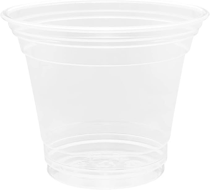 Karat [1000 ct] 9oz Plastic Cups, Clear Disposable Cold Cup for Dessert, Fruit, and More, 92mm (C-KC9)