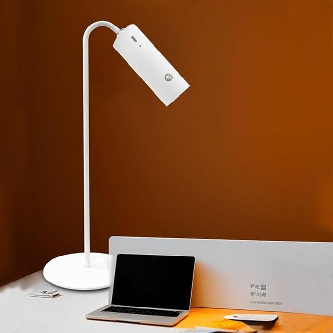 3-in-1 LED Desk Lamp with Magnetic Base, Touch Control, 360° Adjustable Arm, 3 Brightness Levels, Portable Clip-on Light for Reading, Study, Bedside