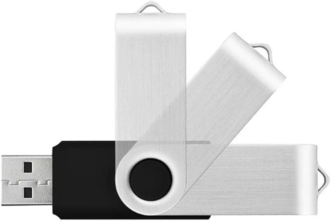 Generic 10 X 2 GB USB Flash Drive USB 2.0 Thumb Drive Memory Pen Stick Jump Drive Keychain Design (10Pack Black, 2GB)