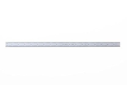 PEC Tools 18" Flexible Mechinist Ruler, High-Quality Carbon Steel with Satin Chrome Finish, 3R Graduation (1/32", 1/64", 1/10", 1/50"), Fully Hardened and Tempered, Made in USA