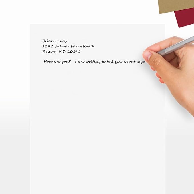 LUXPaper 8.5" x 11" Classic Crest Paper | Letter Size | Brilliant White | 70lb. Text | 250 Qty