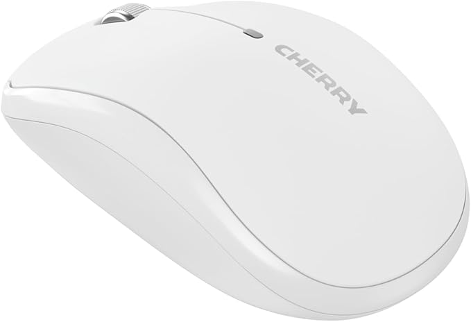 Cherry MW 2200 Compact Laptop Mouse with Nano USB Receiver and Carrying Pouch (White)