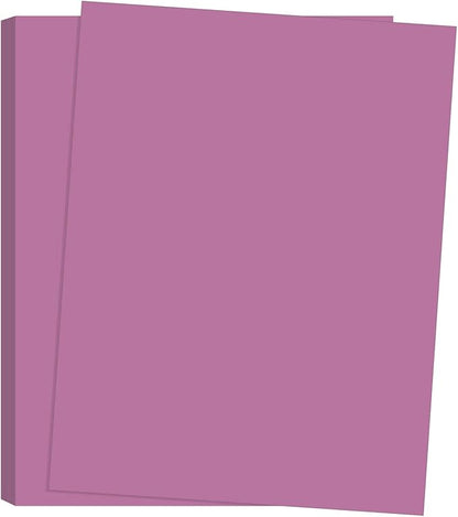 NextDayLabels Color Cardstock Paper - 50 Sheets - 8-1/2" x 11" - Grape 67 lb (147 gsm) - Thick Colored Paper for Crafting, Invitations, Posters, Flyers, and DIY Projects - Made in USA