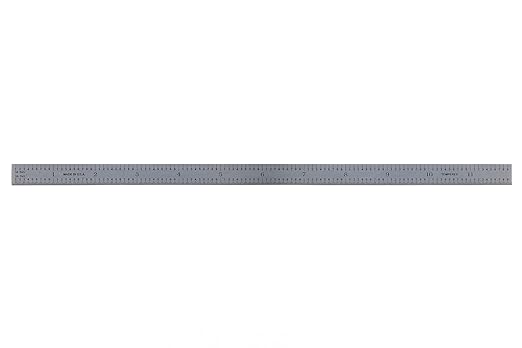 PEC Tools 12"/300mm Metal Ruler, High Quality Steel Ruler with Satin Chrome Finish, Decimal/Metric Graduation (1/10", 1/50", 1mm, 0.5mm) Suitable for CNC Operators and Engineers, Made in USA