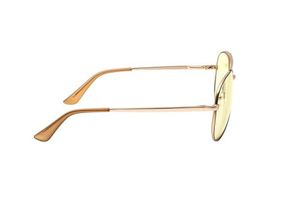 GUNNAR - Premium Gaming and Computer Glasses - Blocks 65% Blue Light - Maverick, Black/Gold, Amber Tint