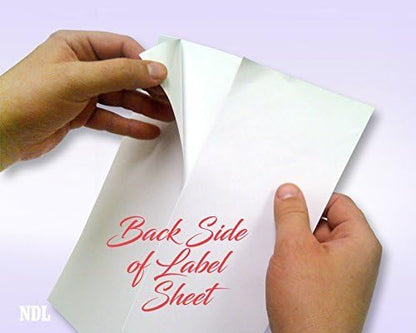 NextDayLabels - 8-1/2 x 11 Neon Color High Light Fluorescent Labels for Laser & Inkjet Printer (Yellow Fluorescent, 8.5" x 11" - 1 Per Page | 100 Labels)