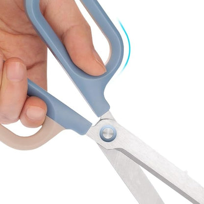 Multipurpose Office Craft Scissors for DIY Art and Craft,Comfort-Grip Handles, Sturdy Sharp Scissors (Blue)