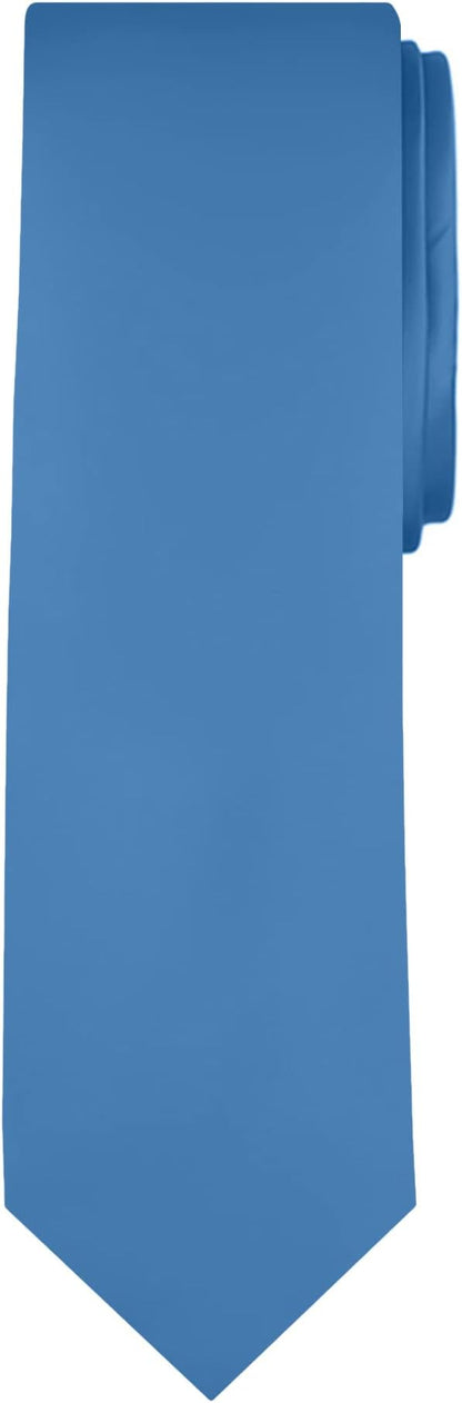 Jacob Alexander Solid Color Mens Tie - Soft-lined Necktie - Timeless Formal Look for Weddings and Business - (Regular Size)