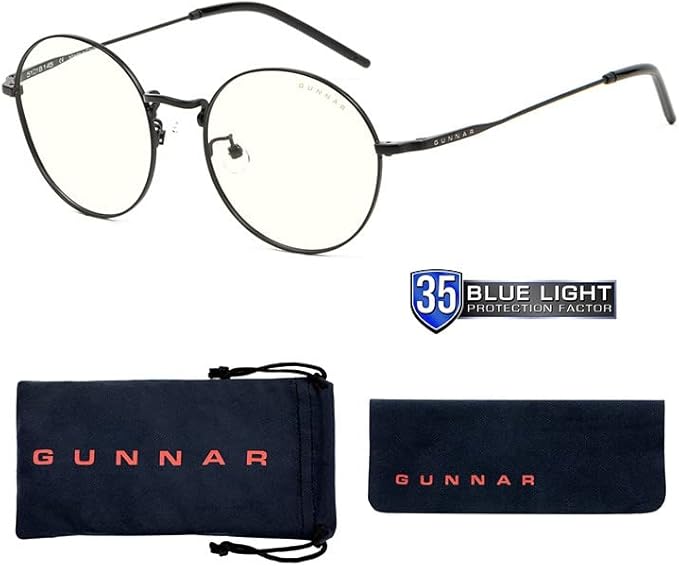 GUNNAR - Premium Gaming & Computer Blue Light Blocking Glasses for Men & Women - Digital Eye Strain Protection - Ellipse