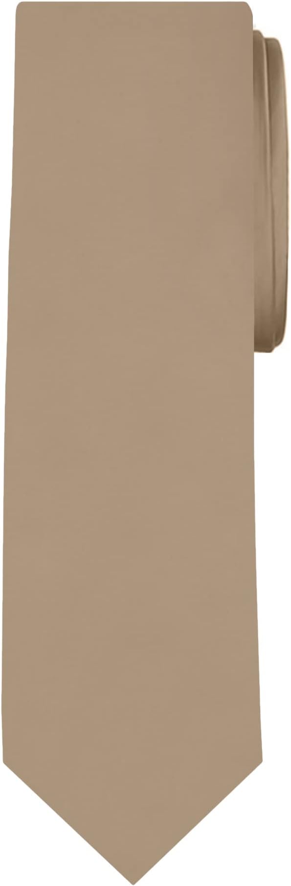 Jacob Alexander Solid Color Mens Tie - Soft-lined Necktie - Timeless Formal Look for Weddings and Business - (Regular Size)