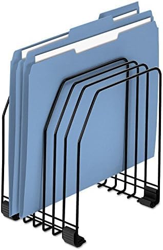 Fellowes Workstation File Organizer, 7 Section, Wire, Black (68112) (Pack of 6)