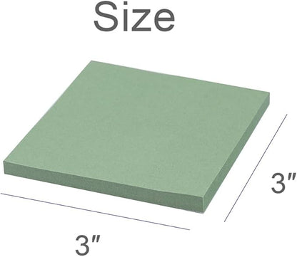 (24 Pads) Sticky Notes 3x3 inch, Self-Stick Pads Vintage Colors Sticky Note, Recyclable, Easy to Stick for Home, Office, Notebook