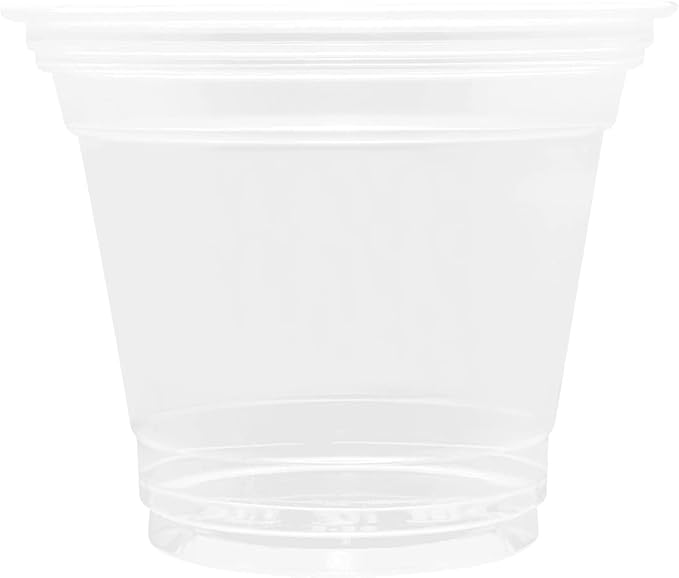 Karat [1000 ct] 9oz Plastic Cups, Clear Disposable Cold Cup for Dessert, Fruit, and More, 92mm (C-KC9)