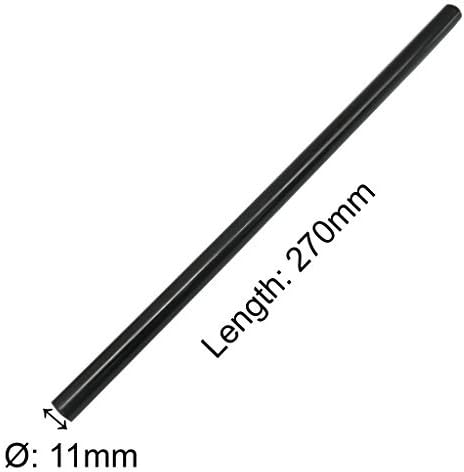 TrendBox Pack of 100 Black 11mmx270mm - Hot Melt Glue Sticks Strips Melting Adhesive for Handmade Craft DIY Home Office Project Craftwork Fix & Repairs