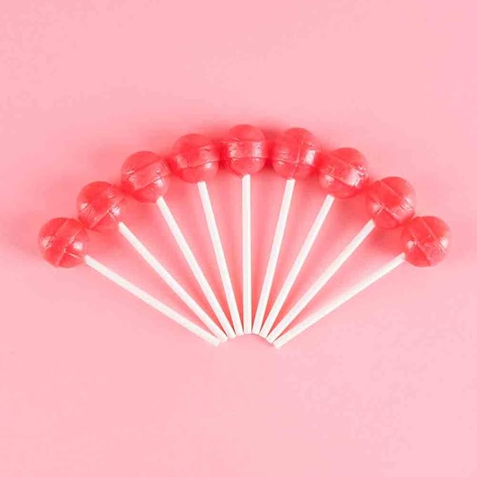 Dum Dums Bubble Gum Lollipops - Bulk Candy Box with Lollipops Individually Wrapped, Single Flavor Gourmet Suckers - 50 Count