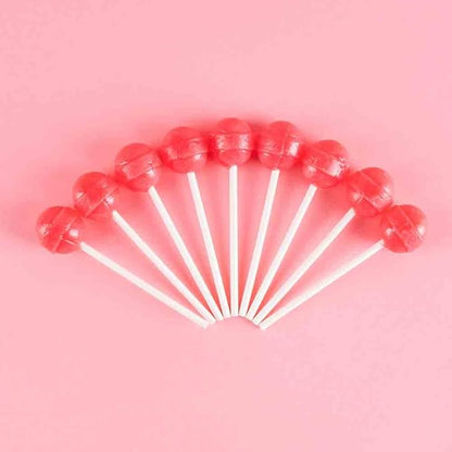 Dum Dums Bubble Gum Lollipops - Bulk Candy Box with Lollipops Individually Wrapped, Single Flavor Gourmet Suckers - 50 Count