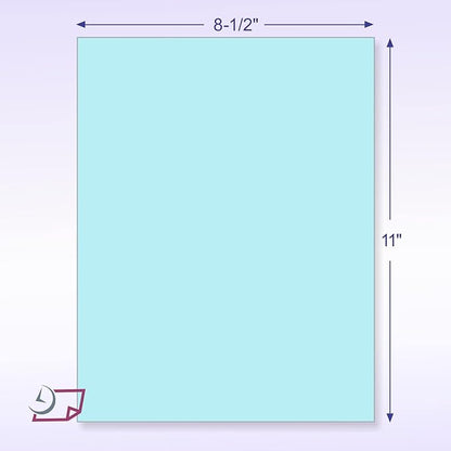 NextDayLabels - Pack of 500 Sheets 8-1/2" x 11" Letter Size CFB NCR (Carbon-Less) Paper, for Laser or Ink Jet Printer (Blue CFB)