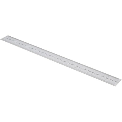 SPI 14-456-8 Rigid Steel Rule: English/Metric Graduation, 1" Wide x 12 inches (300 mm)