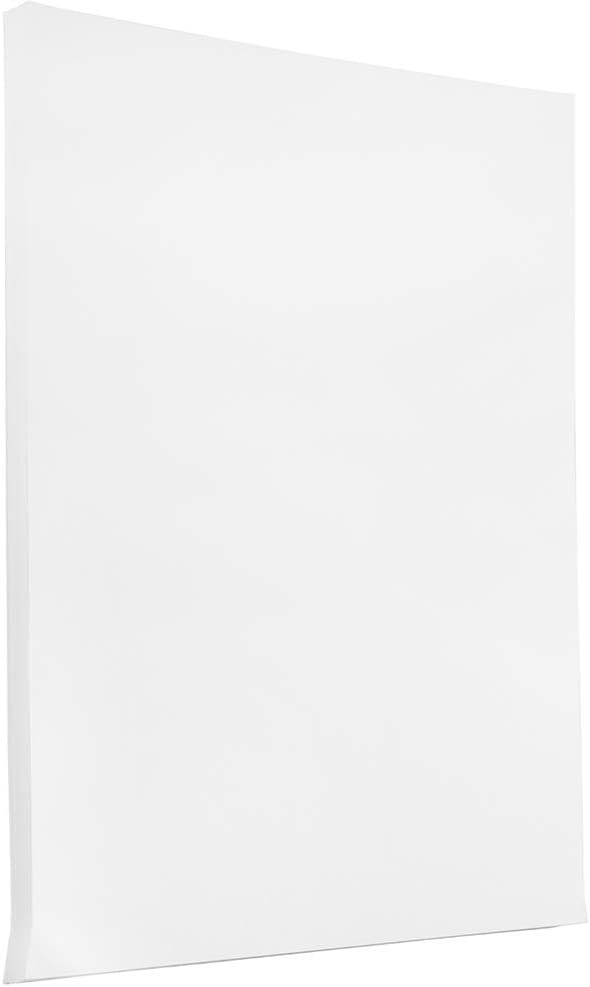 JAM PAPER Tabloid 80lb Cardstock - Glossy 2-Sided - 11 x 17 Coverstock - 216 GSM - White - 50 Sheets/Pack