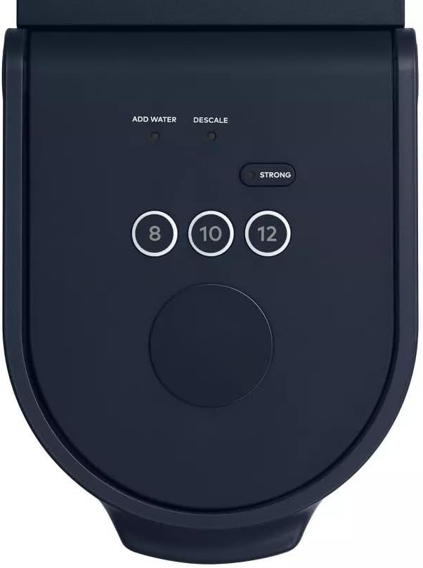 KeurigK K-Mini Go Multicup Reservoir Single Serve KCup Pod Coffee Maker with Strong Brew Button, Compact Electric Coffee Machine for Home and Office, Modern Design Kitchen Appliance (Navy)