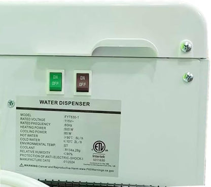 IKT Self Cleaning Bottleless Countertop Water Cooler Dispenser - with 4-Stage Water Filter and Installation Kit, Tri Temp Dispense