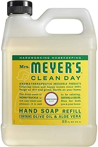 Mrs. MEYER'S CLEAN DAY Hand Soap, Refill Variety Pack Soaps Made to Clean and Freshen Hands