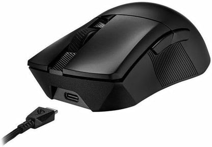 ASUS ROG Gladius III Wireless Aimpoint Gaming Mouse – Right-Handed Ergonomic, 79g, Tri-Mode Connectivity, 36K DPI, up to 119Hr Battery, Hot-Swappable Switches, PC/Mac Support - Black