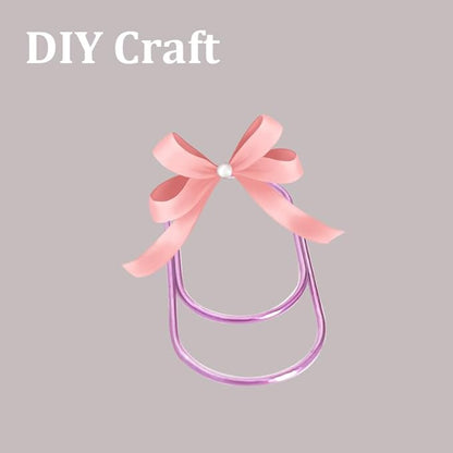 Purple Large Paper Clips, 50pcs of Durable and Rustproof Coated Planner Jumbo Paperclips Great for Office Supplies Wedding Invitation Card Bookmarks