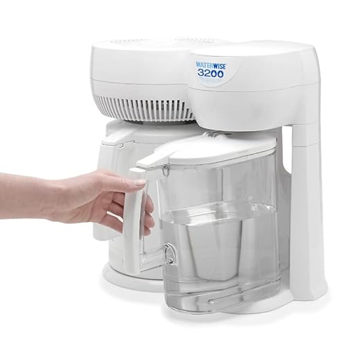 Waterwise 3200 Countertop Water Distiller System for Home and Office, 1 Gallon Tritan Carafe Collector