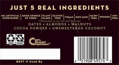 Larabar Cocoa Coconut Chew, Gluten Free Vegan Fruit & Nut Bars, 16 ct