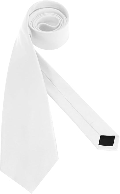 Men's Ties Solid Pure Color 3.15" (8CM) Necktie Plain Formal Business Wedding Black Ties For Men