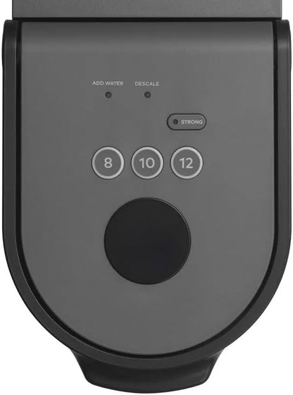 KeurigK K-Mini Go Multicup Reservoir Single Serve KCup Pod Coffee Maker with Strong Brew Button, Compact Electric Coffee Machine for Home and Office, Modern Design Kitchen Appliance (Grey)