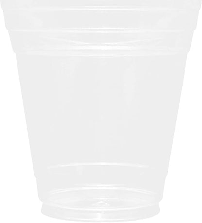 Karat [1,000 ct] 12oz Plastic Cups, Clear Disposable Cold Cups for Iced Coffee, Smoothies, Cocktail, and Water, 98mm