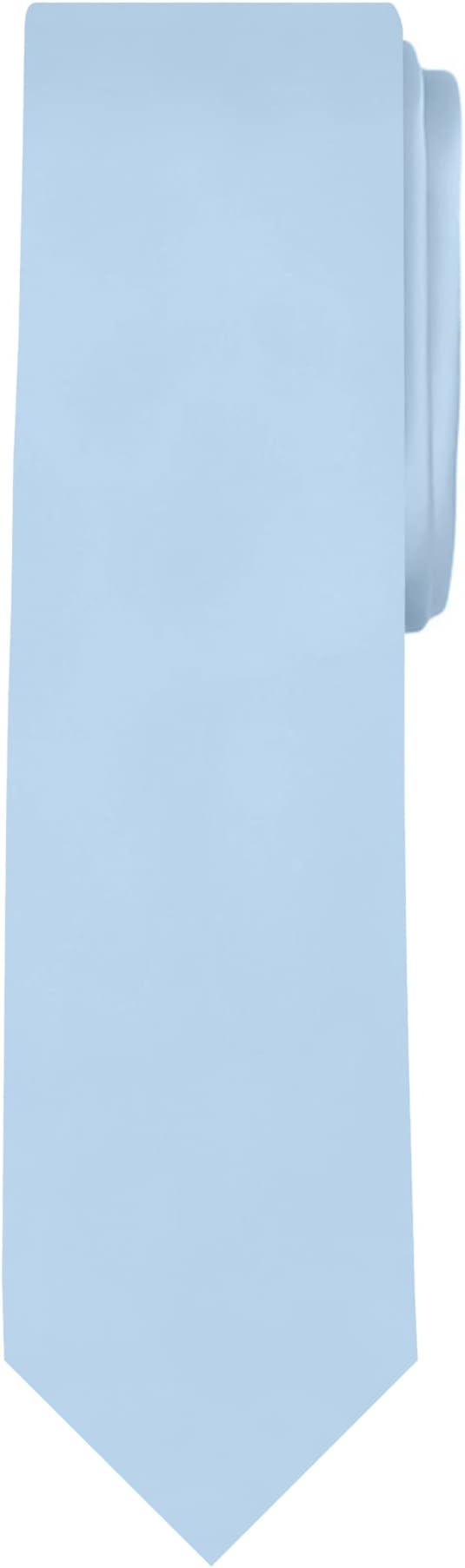 Jacob Alexander Men's Slim Width 2.75" Solid Color Tie