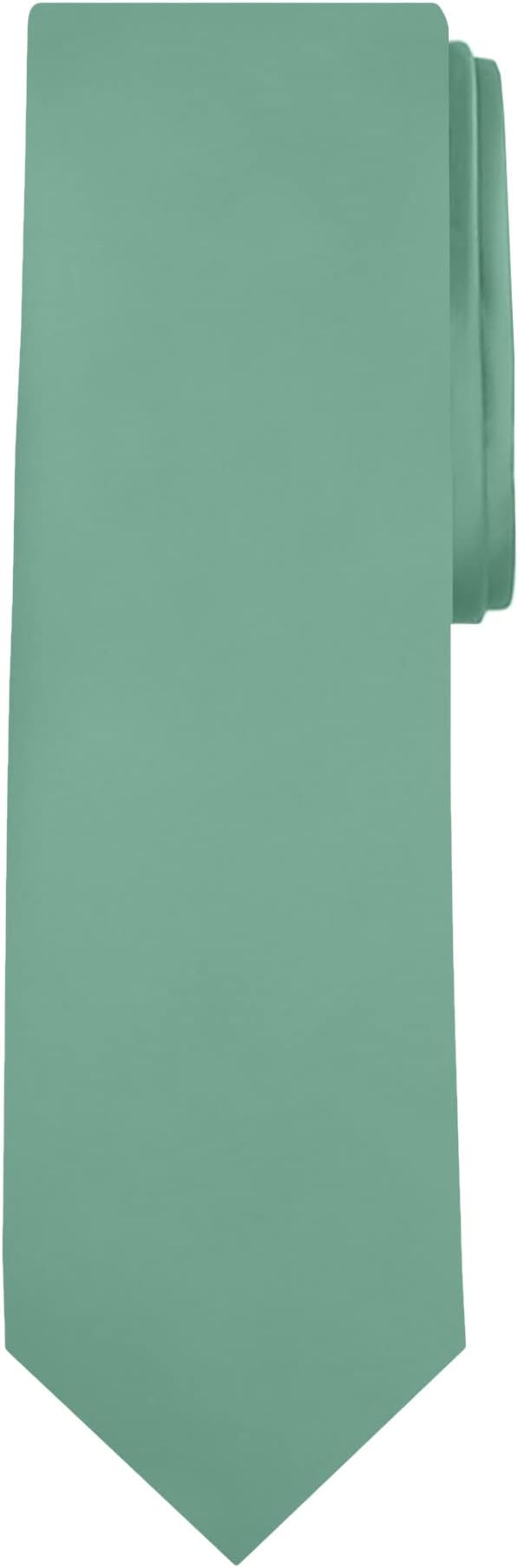 Jacob Alexander Solid Color Mens Tie - Soft-lined Necktie - Timeless Formal Look for Weddings and Business - (Regular Size)