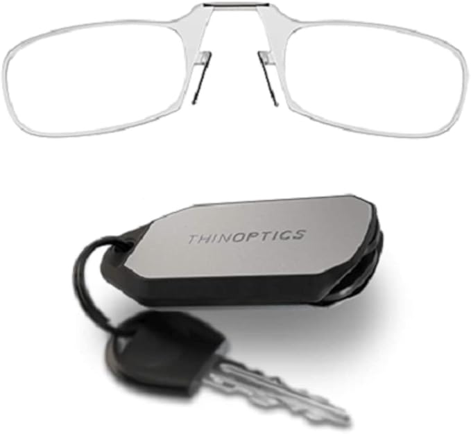 ThinOptics Keychain Case and Readers Rectangular Reading Glasses