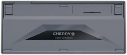 Cherry KW 7100 Mini Multi Device Compact Wireless Keyboard with Bluetooth. (Blue Slate)