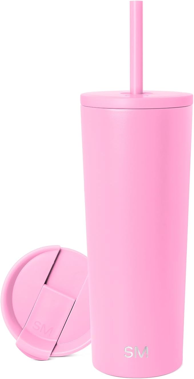 Simple Modern Classic Tumbler with Lid and Straw | Insulated Iced Coffee Cup Reusable Stainless Steel Water Bottle Travel Mug | Gifts for Women Men Her Him | 24oz | Dragon Fruit